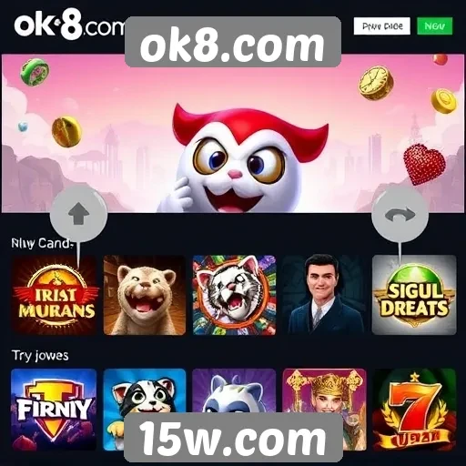 Principais jogos disponíveis no site ok8.com